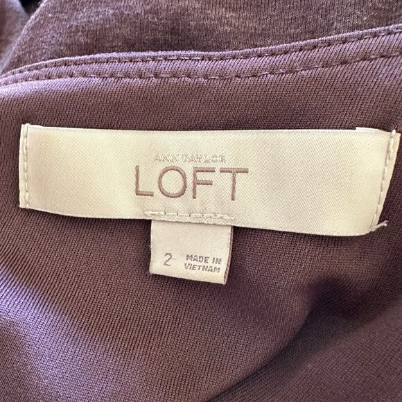 LOFT Sleeveless Purple Dress - Picture 5 of 7